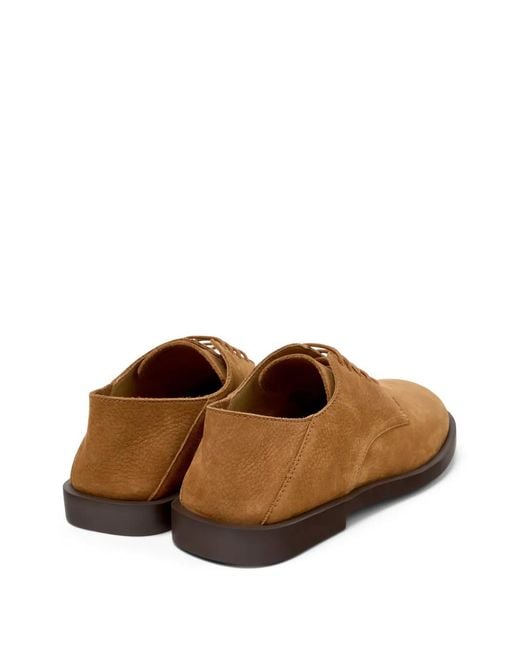 Camper Brown Don Leather Lace-Up Derby Shoes for men