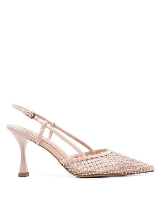Lola Cruz Pink 95Mm Carmen Slingback Pumps