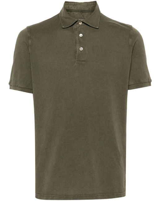 Fedeli Green North Piqué Polo Shirt for men