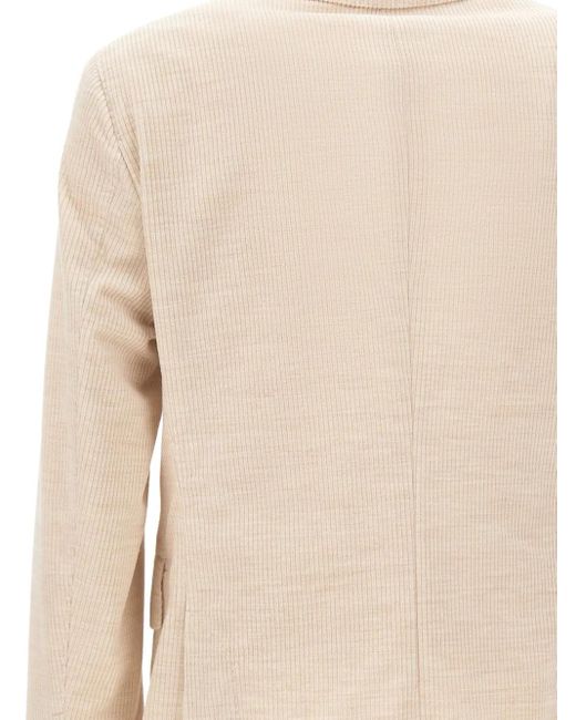 Boss Natural Double-Breasted Corduroy Blazer for men
