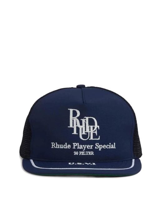 Rhude Baseballkappe Mit Logo-Schild in Blue für Herren