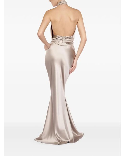 ALEXIA & ANTONIA White Draped Blouse