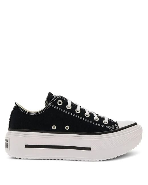 Sneakers Chuck Taylor Con Suola Rialzata di Converse in Black