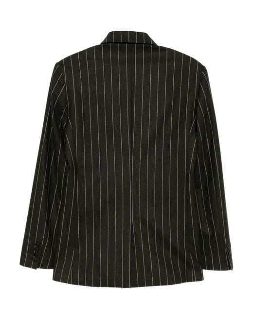 Monse Black Deconstructed Lapel Blazer