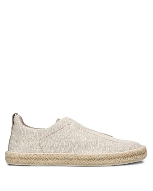 Zegna Natural Slip-On Shoes for men