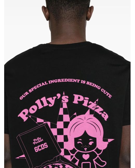 メンズ Gcds X Polly Pocket Pizza Tシャツ Black