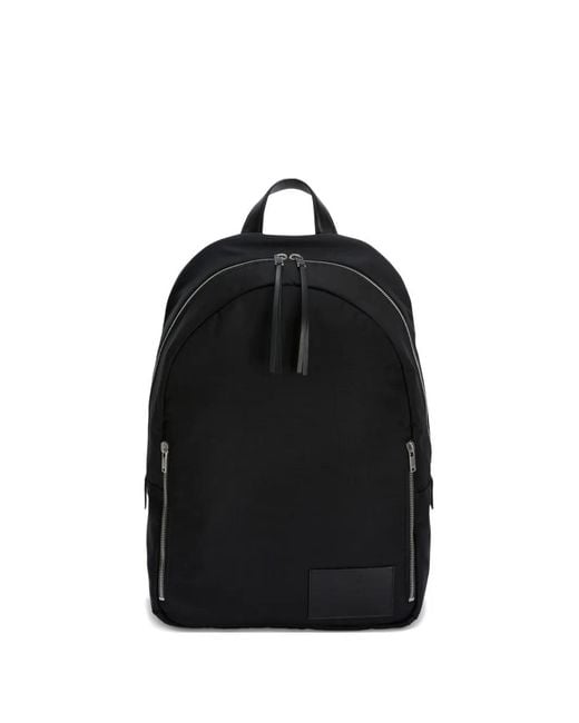 Jil Sander Black Zip-Up Backpack for men
