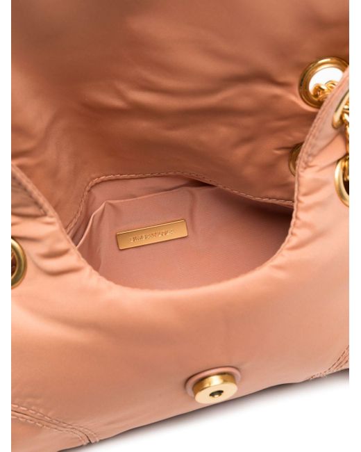 Bimba Y Lola Pink Small Logo-lettering Shoulder Bag