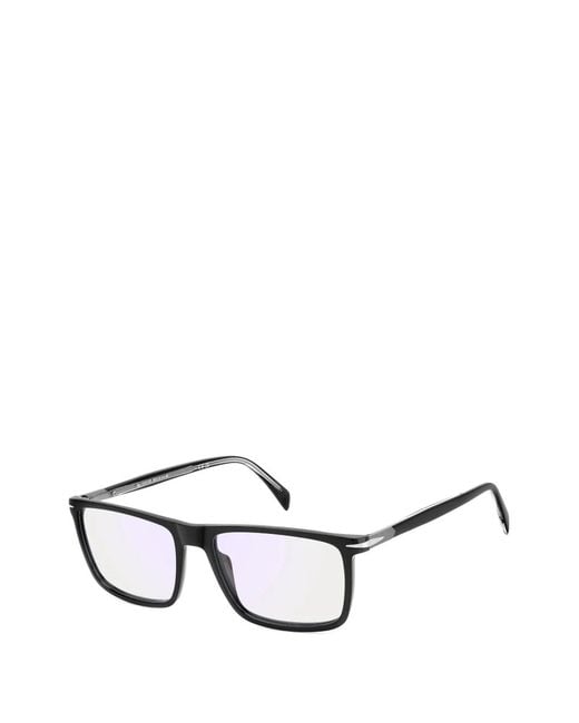 David Beckham Black Rectangular-Frame Glasses