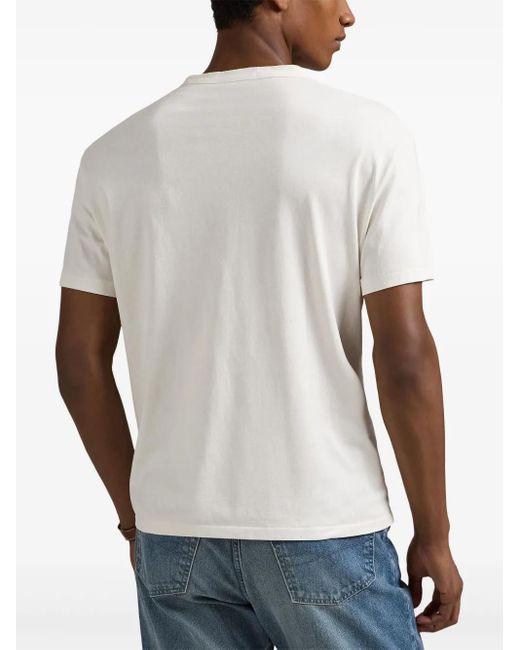 Camiseta con estampado gráfico Polo Ralph Lauren de hombre de color White