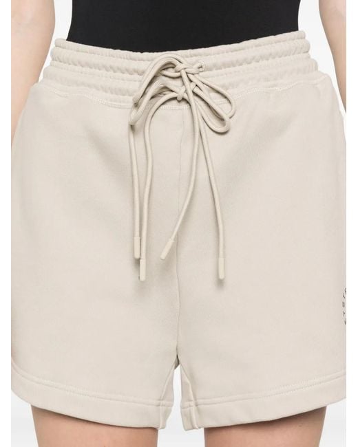 Adidas By Stella McCartney Natural Drawstring-Fastening Shorts