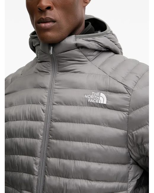 The North Face Gray Hooded Padded Jacket for men