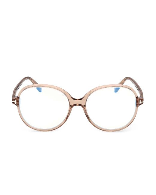 Tom Ford Natural Round-Frame Glasses