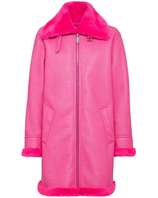 Philipp Plein Eco Mutton パイロット コート Pink