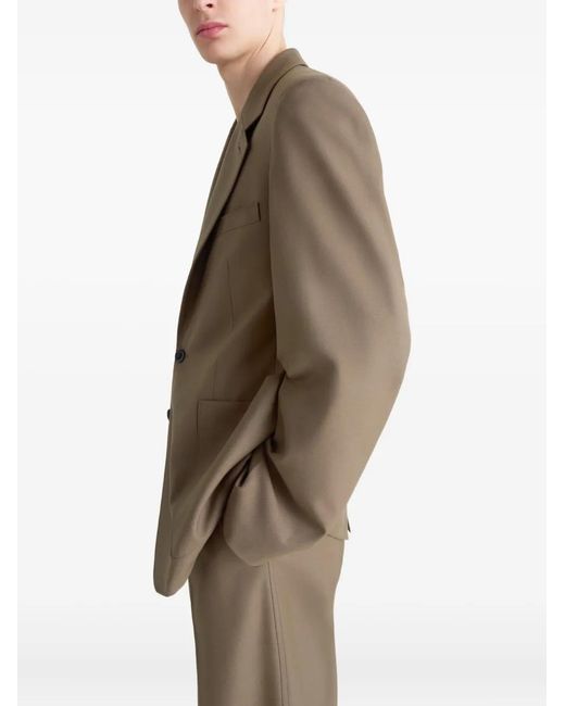 Lemaire Brown Tailored Sb Jacket for men