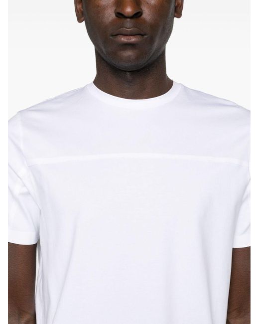 Camiseta con cuello redondo Herno de hombre de color White