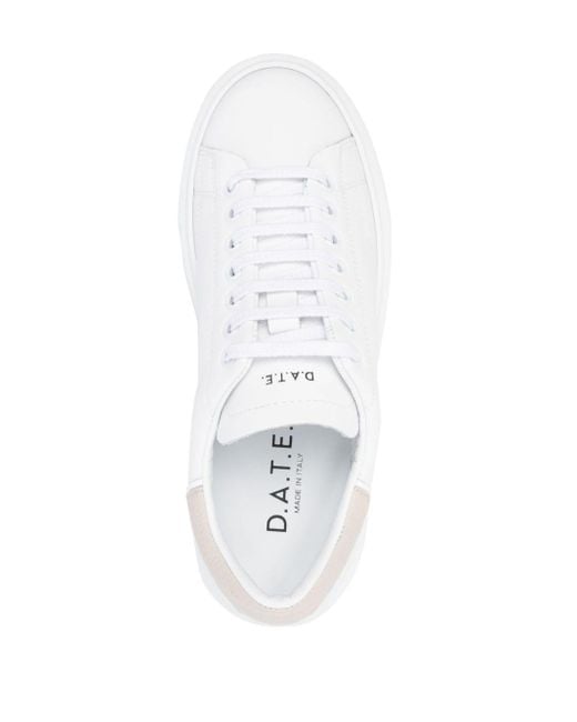 Date Sfera Leren Sneakers in het White