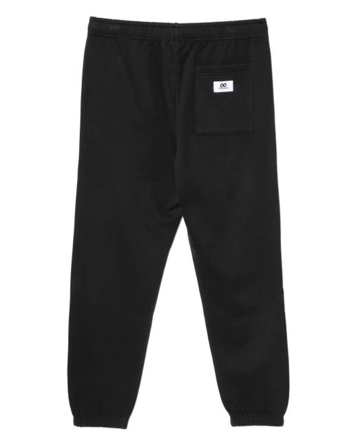 Chocoolate Black Logoed Track Pants for men