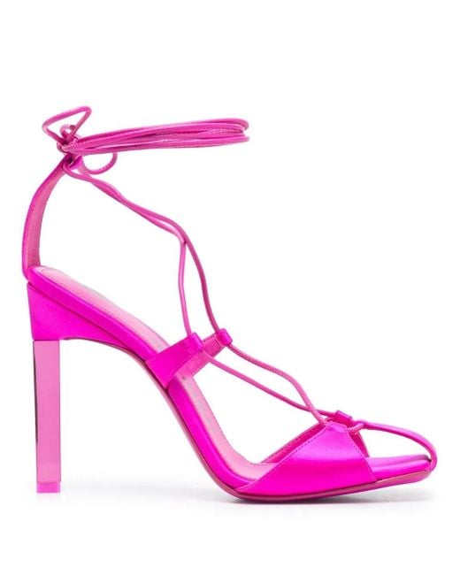 The Attico Pink Adele 105mm Sandals
