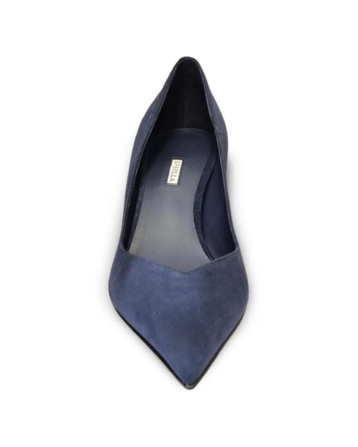 Le Silla Blue Vivienne Pointed-Toe Pumps