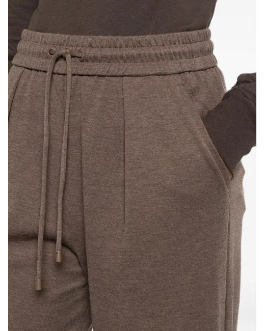 Max Mara Brown Pantalon De Jogging À Lien De Resserrage