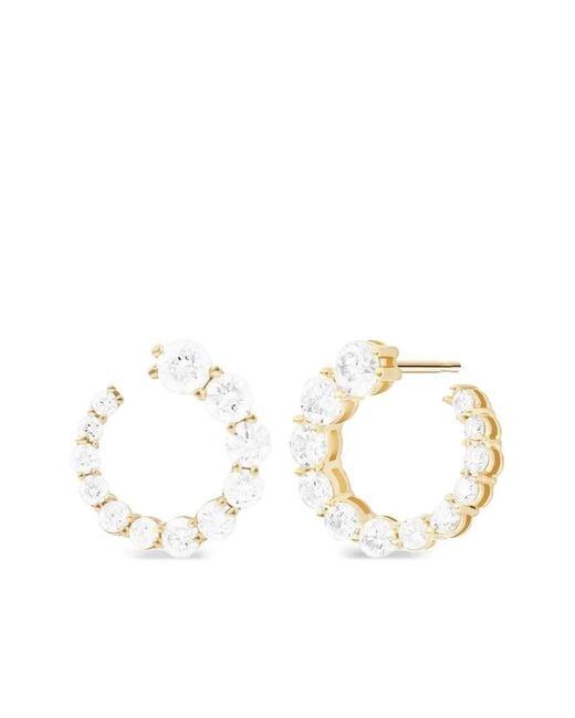 Melissa Kaye White 18K Aria Diamond Earrings