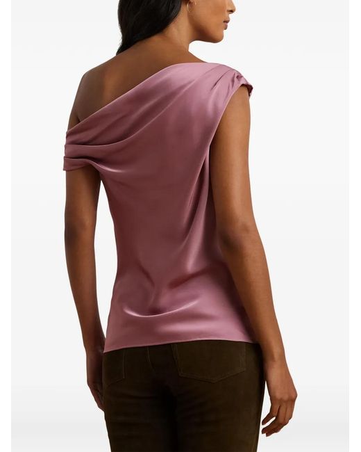 Ralph Lauren Pink Draped Blouse