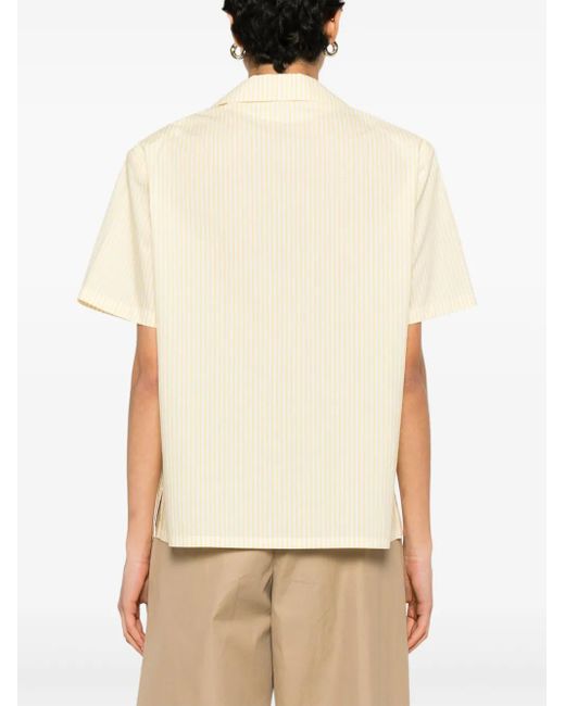 ROWEN ROSE Gestreept Blouse in het Natural