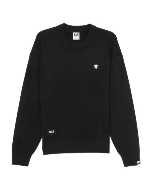 Aape By A Bathing Ape Sweater Met Logopatch in het Black voor heren