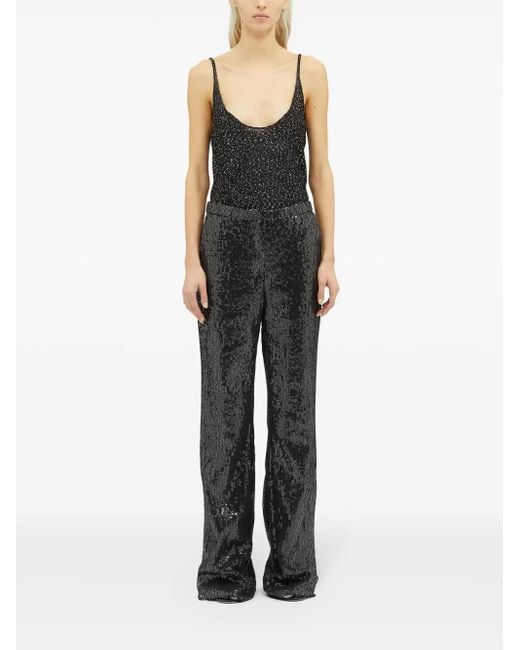 MSGM Black Chic Trousers For Fw24