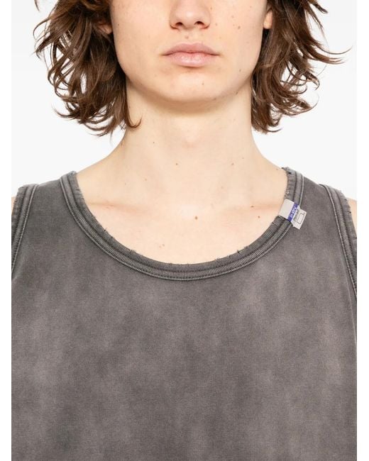 Maison Mihara Yasuhiro メンズ グレー Sun Faded Like タンクトップ