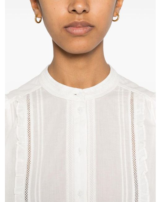 Zadig & Voltaire White Ritchil Belted Midi Dress