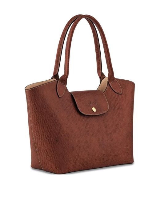 Longchamp Brown Large Épure Shoulder Bag
