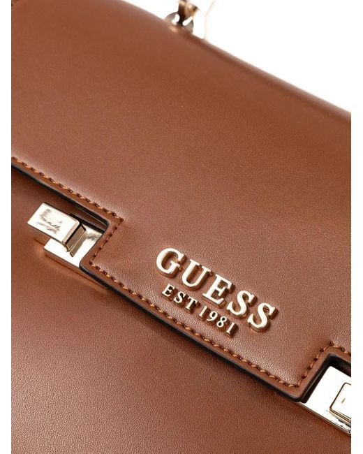 Guess Mini Aldith Tote Bag Brown