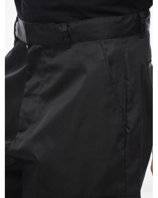 Off-White c/o Virgil Abloh Black Logo-Embroidered Cargo Trousers for men