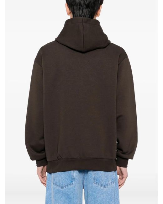 Chocoolate Black Embroidered Hoodies for men