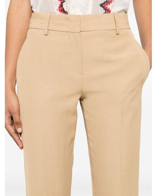 Ermanno Scervino Tapered Tailored Trousers Natural