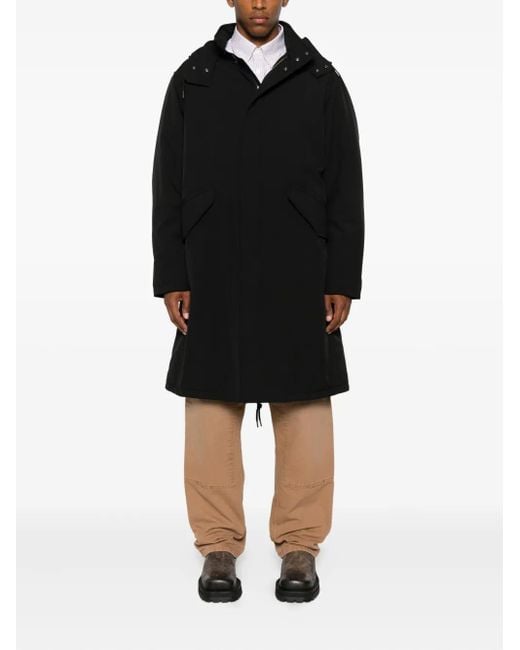 A.P.C. Black Single-Breasted Coat for men