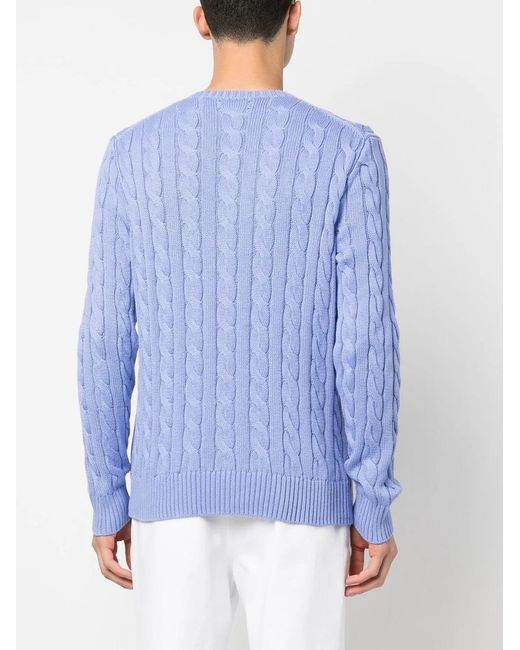 Polo Ralph Lauren Blue Cable Knit for men