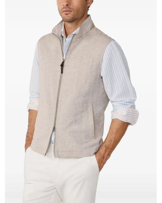 Chaleco Texturizado Hackett de hombre de color Gray