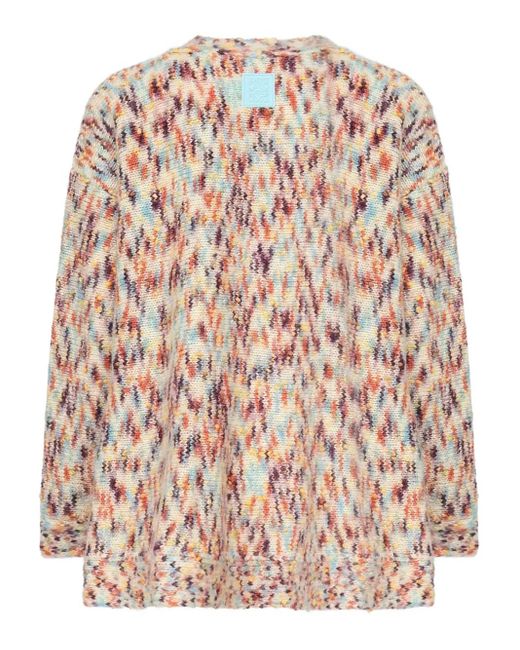 Loewe Pink V-Neck Button-Front Cardigan