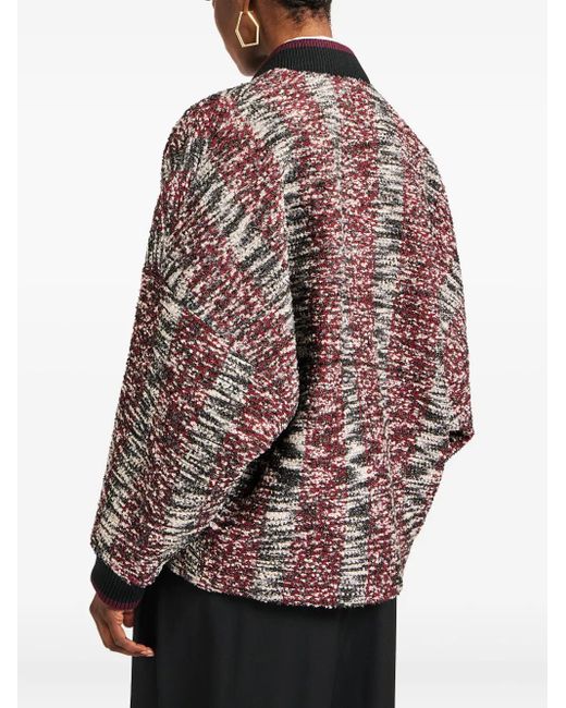 LaDoubleJ Brown Long-Sleeve Bomber Jacket