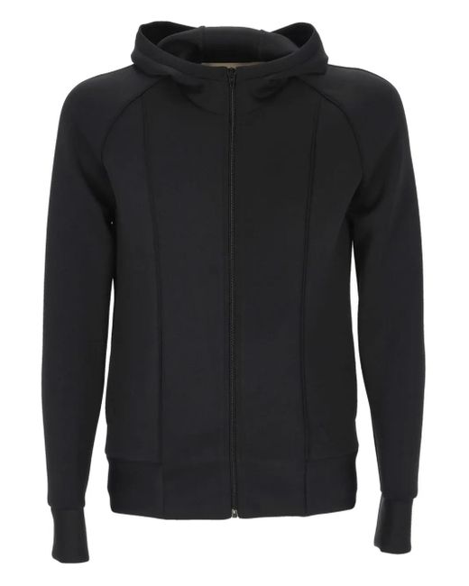 Valentino Garavani Black Neoprene Hooded Sweatshirt for men