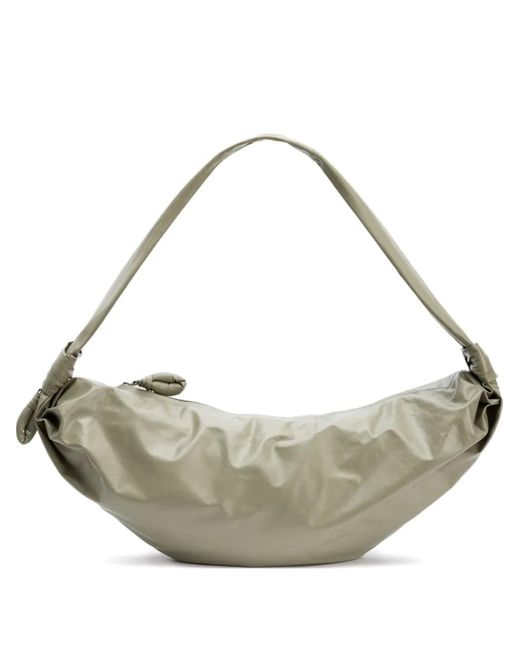 Lemaire Metallic Große Soft Croissant Schultertasche