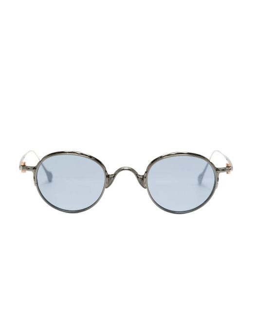 メンズ Yohji Yamamoto ラウンドフレーム サングラス Blue