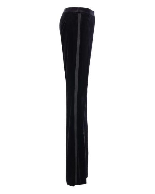 Max Mara Black Vetrino Stripe-detail Trousers