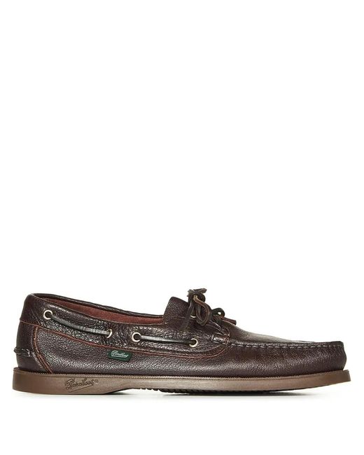 Paraboot Brown Barth Boat Shoes for men