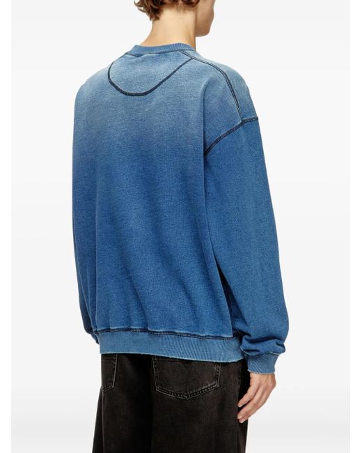 DIESEL Blue T-Crao Sweatshirt for men