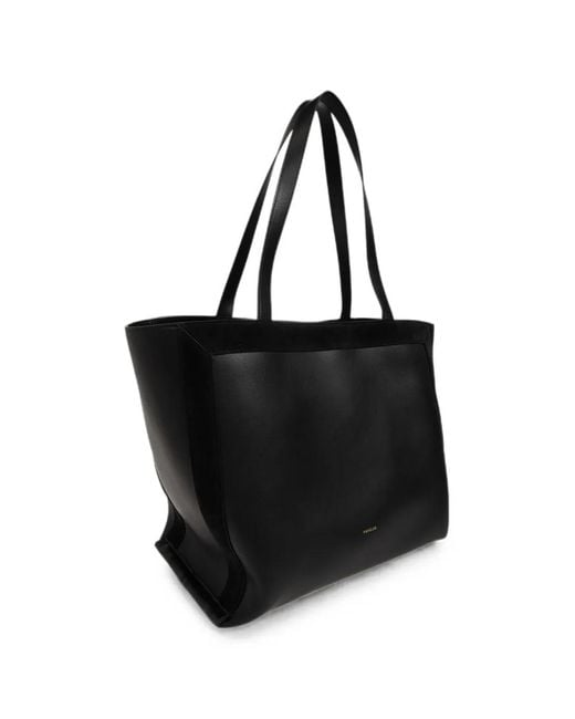 Wandler Black Medium Ida Leather Tote Bag