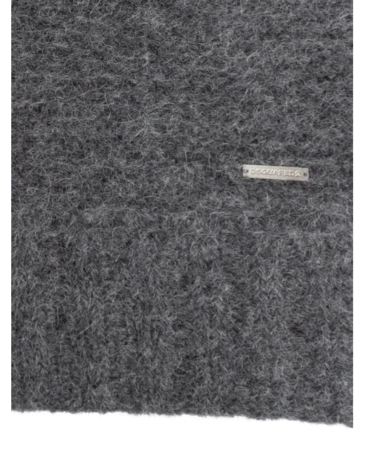 DSquared² Gray Alpaca Scarf
